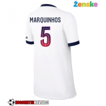 Ženske Nogometnih dresov Paris Saint-Germain Marquinhos #5 Gostujoči 2026-27 Kratki rokavi